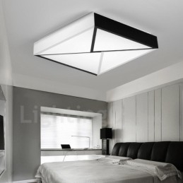 Lampada da soffitto moderna e contemporanea in metallo integrata