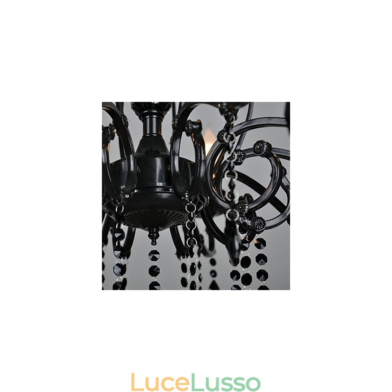 Lampadario Cristallo Moderno Contemporaneo Cristallo 10 Luci Metallo