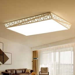 Lampada da soffitto moderna e contemporanea in metallo integrata