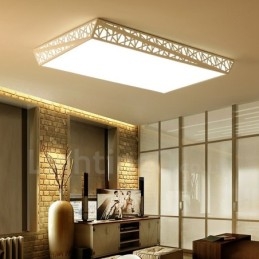 Lampada da soffitto moderna e contemporanea in metallo integrata