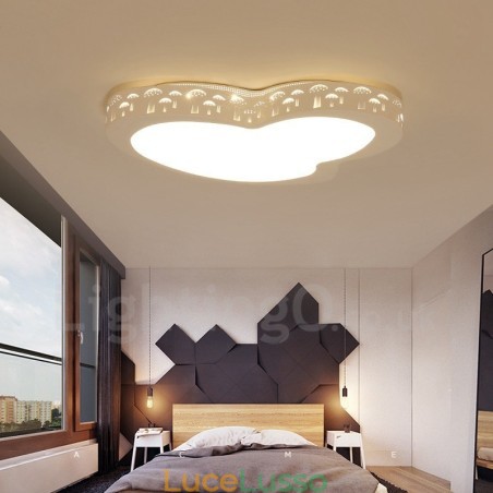 Lampada da soffitto moderna e contemporanea in metallo integrata Lampada da soffitto moderna e contemporanea in metallo integrata