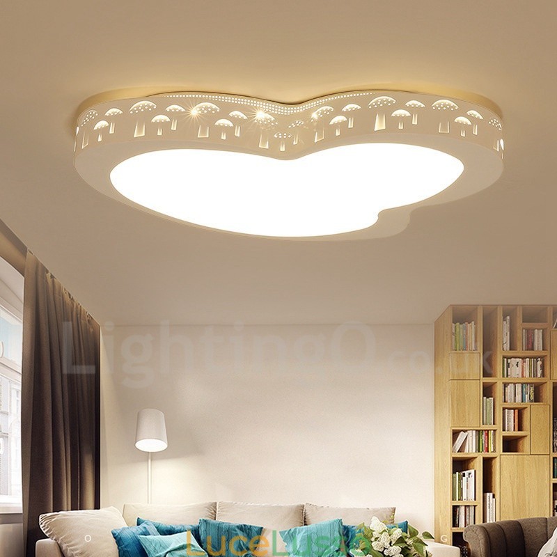 Lampada da soffitto moderna e contemporanea in metallo integrata