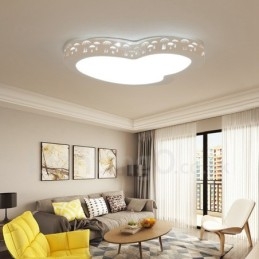 Lampada da soffitto moderna e contemporanea in metallo integrata