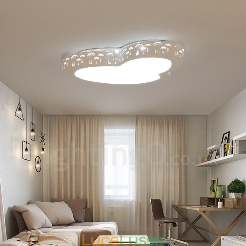 Lampada da soffitto moderna e contemporanea in metallo integrata