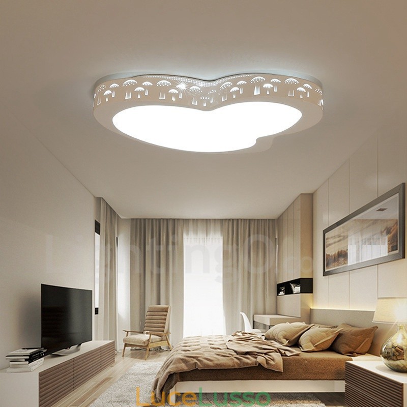 Lampada da soffitto moderna e contemporanea in metallo integrata