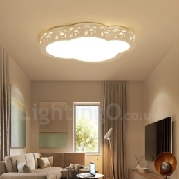 Lampada da soffitto moderna e contemporanea in metallo integrata
