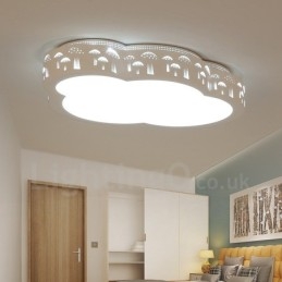 Lampada da soffitto moderna e contemporanea in metallo integrata