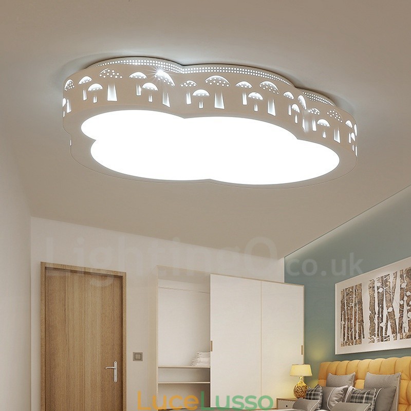 Lampada da soffitto moderna e contemporanea in metallo integrata