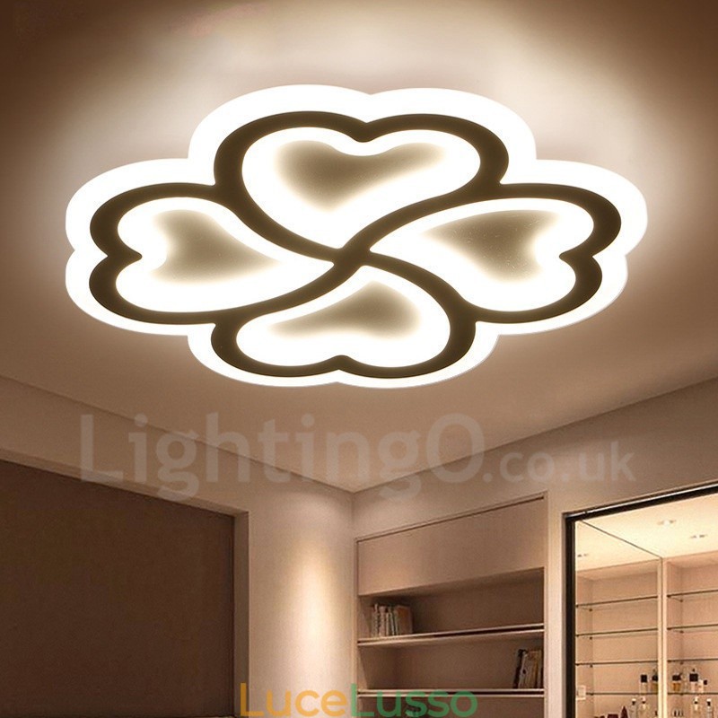 Lampada da soffitto moderna e contemporanea in metallo integrata