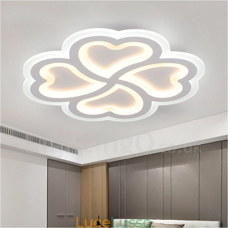 Lampada da soffitto moderna e contemporanea in metallo integrata