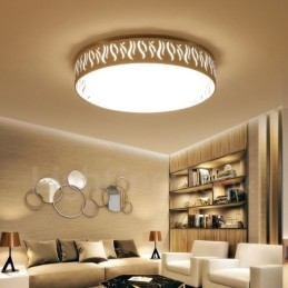 Lampada da soffitto moderna e contemporanea in metallo integrata