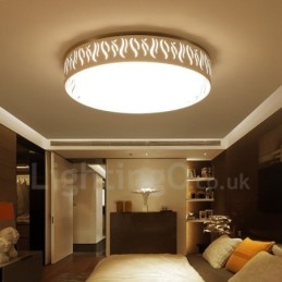 Lampada da soffitto moderna e contemporanea in metallo integrata