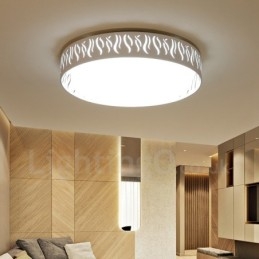 Lampada da soffitto moderna e contemporanea in metallo integrata