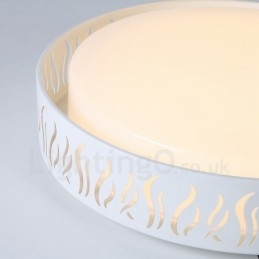 Lampada da soffitto moderna e contemporanea in metallo integrata