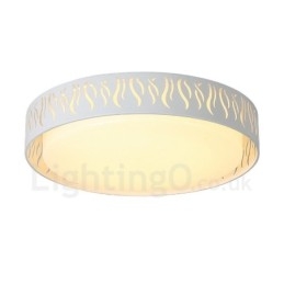 Lampada da soffitto moderna e contemporanea in metallo integrata