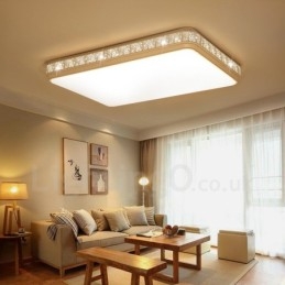 Lampada da soffitto moderna e contemporanea in metallo integrata