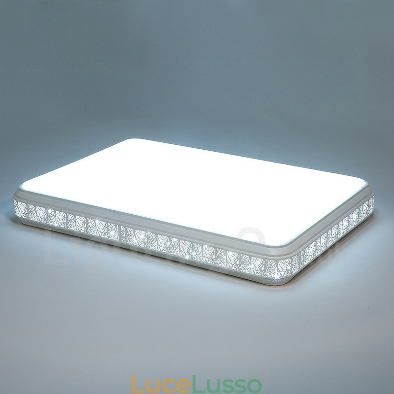 Lampada da soffitto moderna e contemporanea in metallo integrata