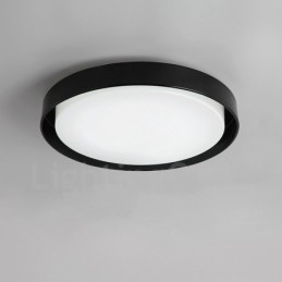 Lampada da soffitto moderna e contemporanea in metallo integrata