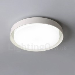 Lampada da soffitto moderna e contemporanea in metallo integrata