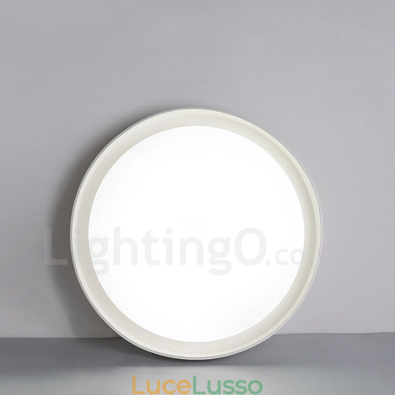 Lampada da soffitto moderna e contemporanea in metallo integrata