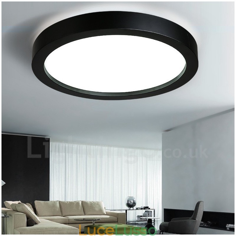Lampada da soffitto moderna e contemporanea in metallo integrata