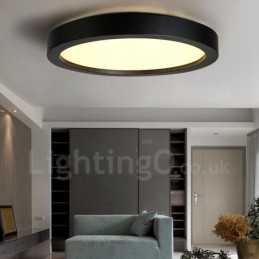 Lampada da soffitto moderna e contemporanea in metallo integrata