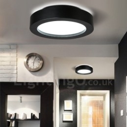 Lampada da soffitto moderna e contemporanea in metallo integrata