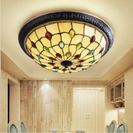 Lampada da soffitto moderna e contemporanea in metallo integrata