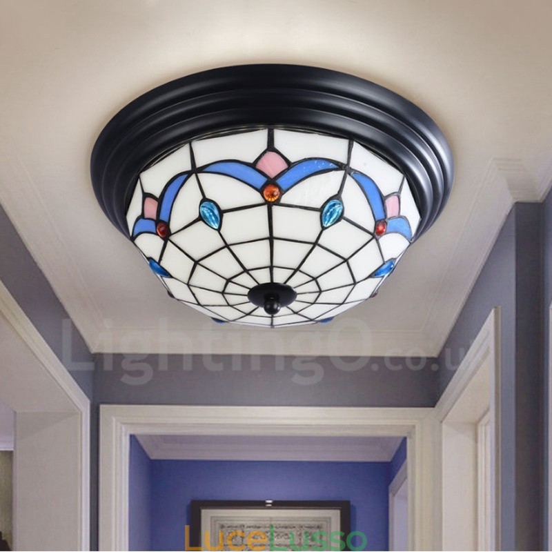 Lampada da soffitto moderna e contemporanea in metallo integrata