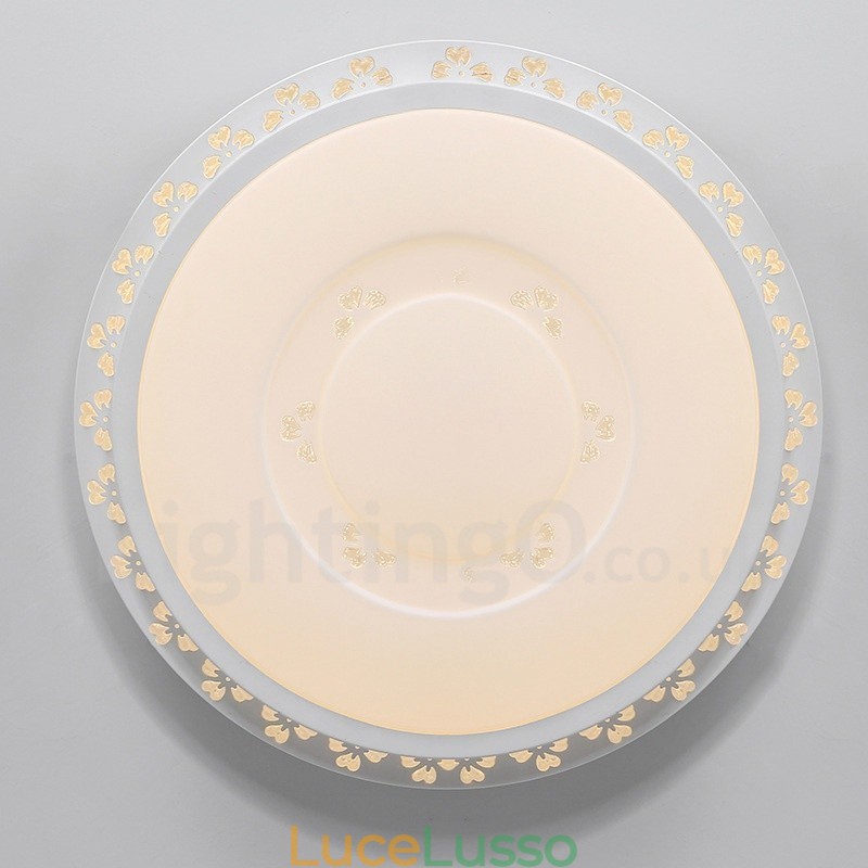 Lampada da soffitto moderna e contemporanea in metallo integrata