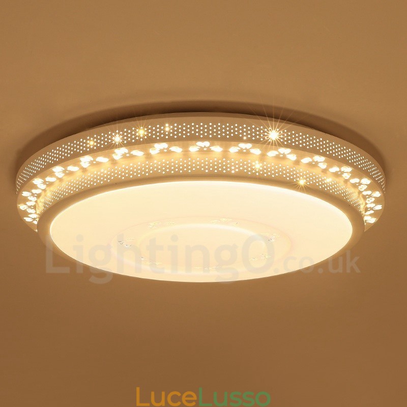 Lampada da soffitto moderna e contemporanea in metallo integrata