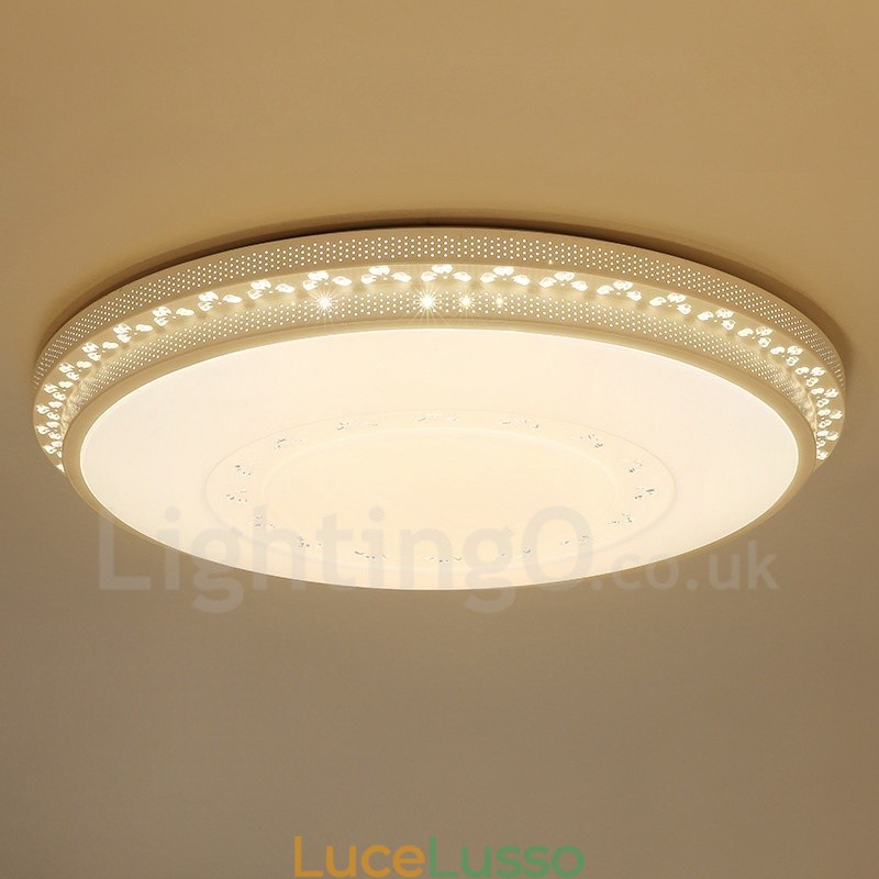 Lampada da soffitto moderna e contemporanea in metallo integrata