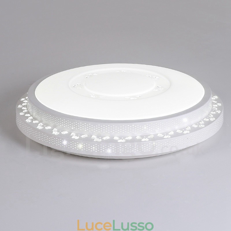 Lampada da soffitto moderna e contemporanea in metallo integrata