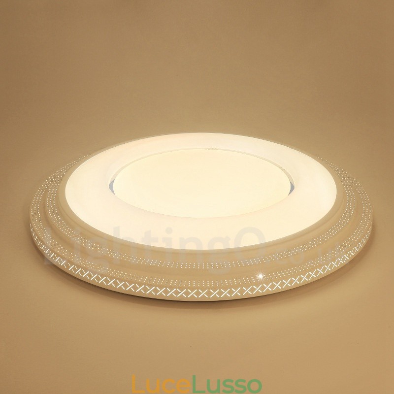 Lampada da soffitto moderna e contemporanea in metallo integrata