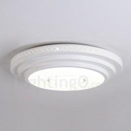 Lampada da soffitto moderna e contemporanea in metallo integrata