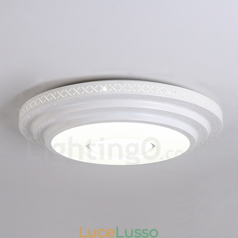 Lampada da soffitto moderna e contemporanea in metallo integrata
