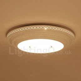 Lampada da soffitto moderna e contemporanea in metallo integrata