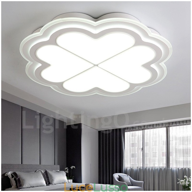 Lampada da soffitto moderna e contemporanea in metallo integrata