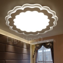 Lampada da soffitto moderna e contemporanea in metallo integrata