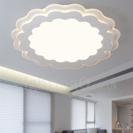 Lampada da soffitto moderna e contemporanea in metallo integrata