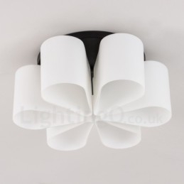 Lampada da soffitto integrata Rustic Lodge a 6 luci