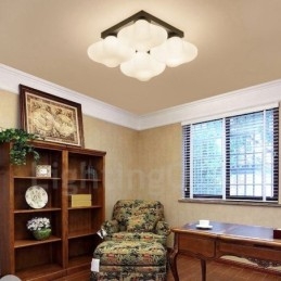 Lampada da soffitto integrata Rustic Lodge a 4 luci