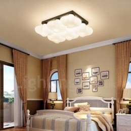 Lampada da soffitto integrata Rustic Lodge a 6 luci