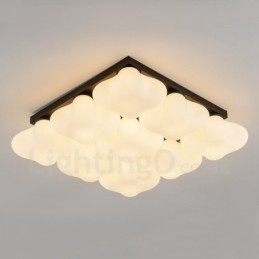Lampada da soffitto integrata Rustic Lodge a 9 luci