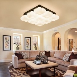 Lampada da soffitto integrata Rustic Lodge a 9 luci