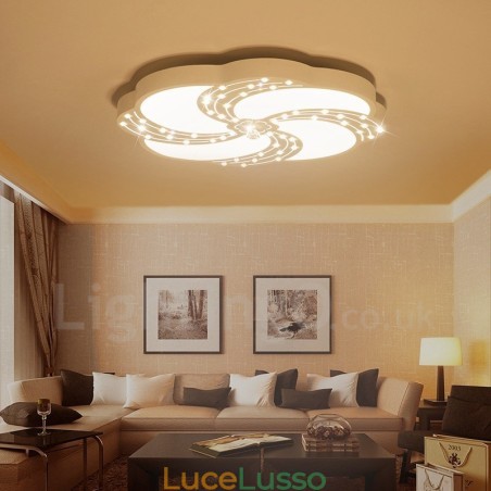 Lampada da soffitto moderna e contemporanea in metallo integrata Lampada da soffitto moderna e contemporanea in metallo integrata