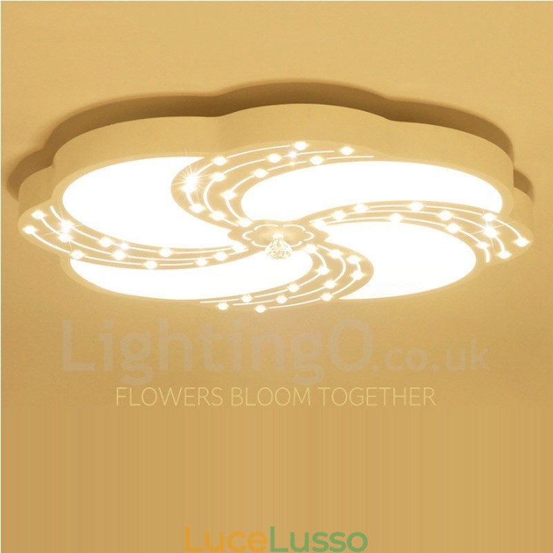 Lampada da soffitto moderna e contemporanea in metallo integrata