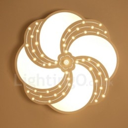 Lampada da soffitto moderna e contemporanea in metallo integrata