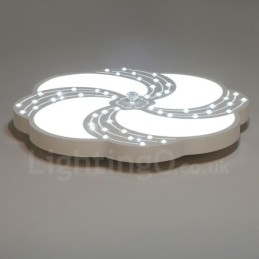 Lampada da soffitto moderna e contemporanea in metallo integrata