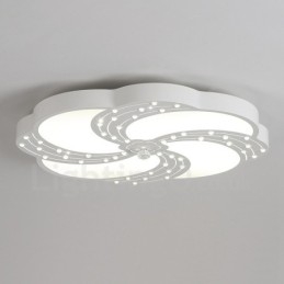 Lampada da soffitto moderna e contemporanea in metallo integrata